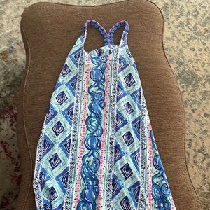 Illy Pulitzer racer back blue dress
